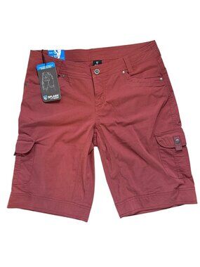 NWT Kuhl Splash 11” Inseam Cargo Shorts Rust Women’s 10/12 UPF50 MSRP$70